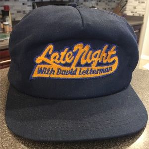 Vintage Late Night David Letterman Adj hat